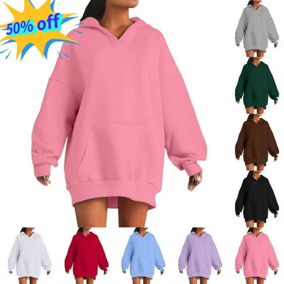 Vibrex Womens Oversized Hoodies Casual Cute Sweatshirts 2025 Pullover Fashion Y2K Tops Fall Outfits