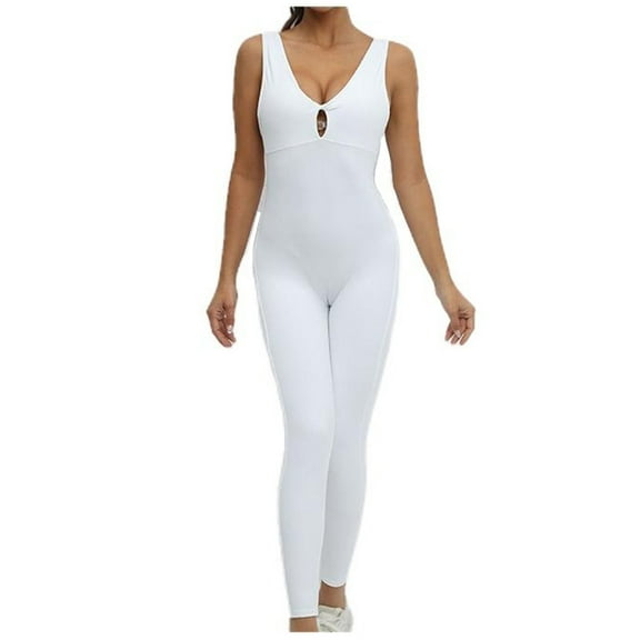 Vibrex Womens Running Workout Yoga Leggings,Women's One-piece Sport Yoga Jumpsuit Running Fitness Workout Tight Pants Leggings Compression Pants