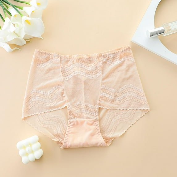 Vibrex Womens Underwear Underwear French Thin Perspective Mesh Lace Underwear Cropping Hip Lifting Low Waist Underwear,Stretch Briefs,L-2XL