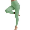 thumbnail image 1 of Vibrex Yoga Pants Women Solid Color Women High Waisted Leggings Lifting Pants Hip Exercise Yoga Pants Sport Skinny Butt Lifting Leggings for Women Gym Workout Clothes Lightweight Sweatpants Women, 1 of 3