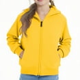 thumbnail image 1 of Vibrex Zip Up Stretch Sweatshirt Jacket Toddlers Children's Casual Sports Long Sleeved Sweatshirt Top for Kids Solid Color Athletic Jacket Kid ComfortableTravel Jacke Winter Warm Coat 2-13 Years, 1 of 3