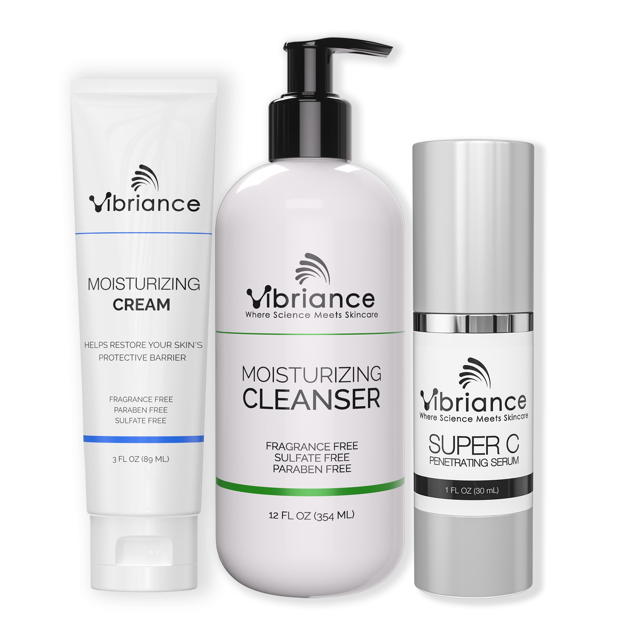 Free Shipping! Vibriance Complete Skincare Set with Vitamin C