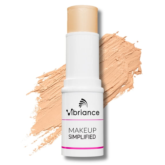 Vibriance Complexion Sticks - Foundation for Mature Skin - Sheer, Buildable Coverage Face Makeup Foundation for Older Women - 3-in-1 Base, Contour, Concealer - Fair / Light