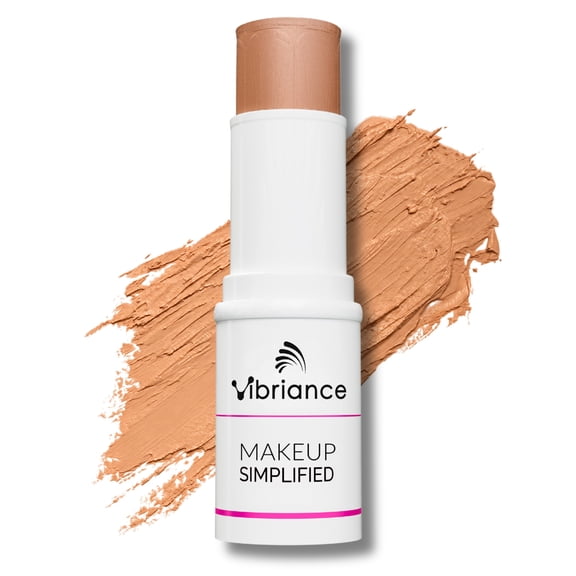Vibriance Complexion Sticks - Foundation for Mature Skin - Sheer, Buildable Coverage Face Makeup Foundation for Older Women - 3-in-1 Base, Contour, Concealer - Warm Medium