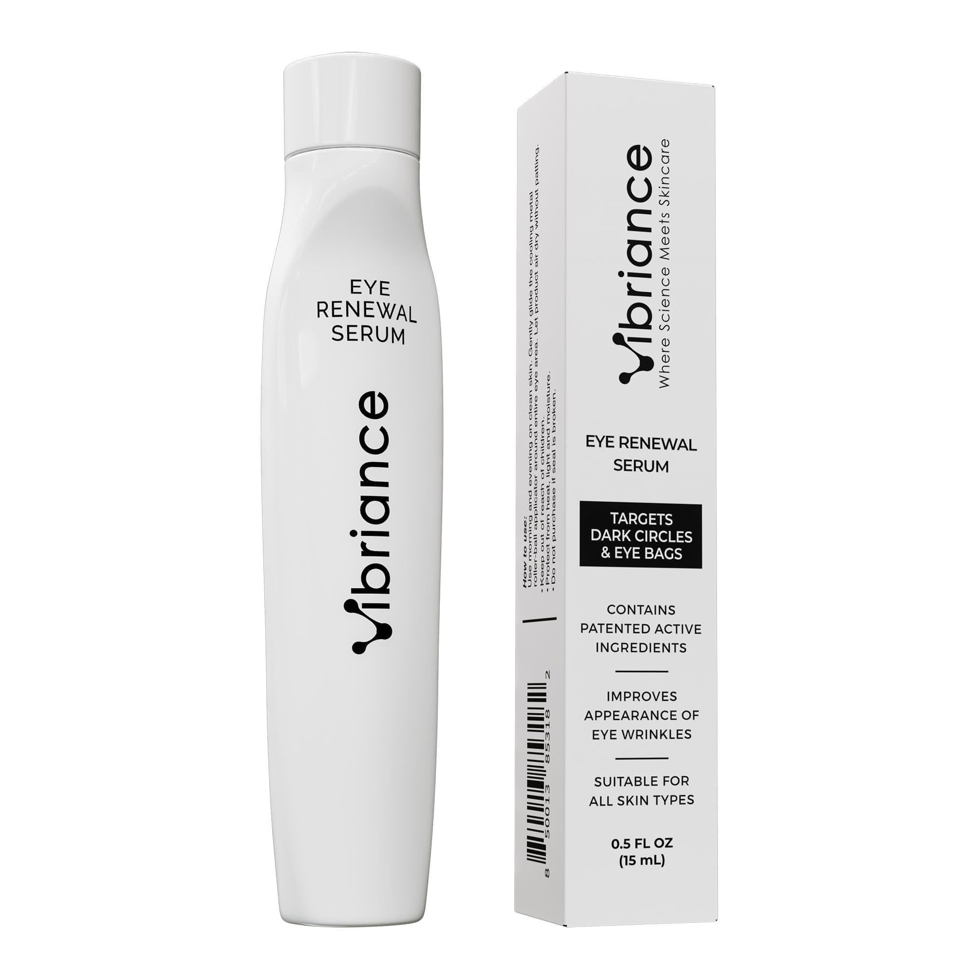 Vibriance Eye Renewal Serum - Dark Circles and Puffiness Treatment - Caffeine Formula for Reducing Bags