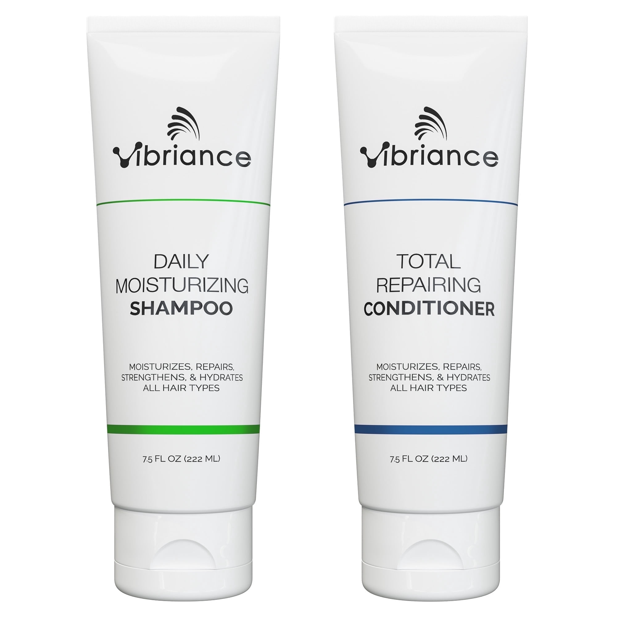 Vibriance Shampoo and Conditioner Set - Strengthening Wash Infused with Biotin for Dry, Damaged, Aging Hair - Deeply Hydrating, Moisturizing