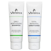 Vibriance Shampoo and Conditioner Set - Strengthening Wash Infused with Biotin for Dry, Damaged, Aging Hair - Deeply Hydrating, Moisturizing