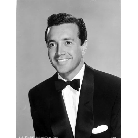 Vic Damone Posed in Black Suit Photo Print (8 x 10)