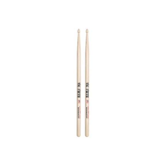 Vic Firth 5BDG American Classic DoubleGlaze 5B Woodtip Drumsticks w/ Double Coat Lacquer for Dry Hands