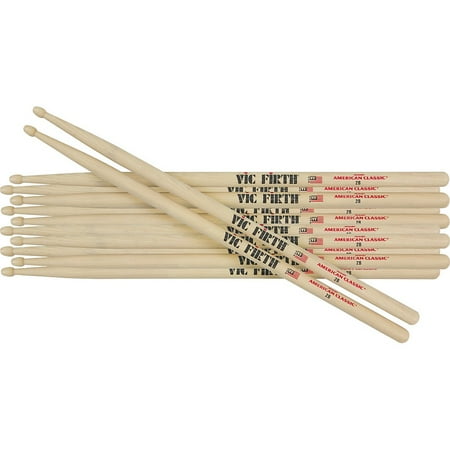 Vic Firth 6-Pair American Classic Hickory Drum Sticks Wood 3A