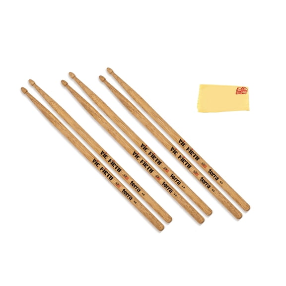Vic Firth American Classic 5A Terra Series Drumsticks - 3 Pack