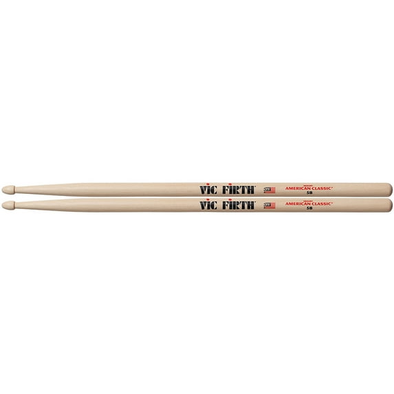 Vic Firth American Classic 5B Wood Tip Hickory Drumsticks