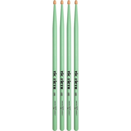 Vic Firth American Classic Seafoam Green Drum Sticks 2-Pack 5A Wood