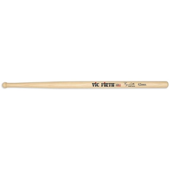 Vic Firth SRC Roger Carter Signature Corpsmaster® Hickory Snare Drum Sticks w/ Wood Tip