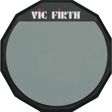 Vic Firth Single Sided Drum Practice Pad, 12 Inches