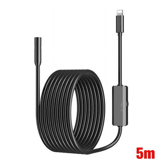 VicTsing 5M Endoscope Camera IP68 Waterproof Borescope 960P Snake Inspection Camera Scope Camera with 8 LED Lights Compatible with iPhone iPad