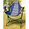 thumbnail image 1 of VicTsing Camping Chair - 3 Heights Portable Hammock Chair Camping with Adjustable Backrest, Headrest, Padded Seat, Cup Holder - 450 LBS Heavy Duty, 1 of 8