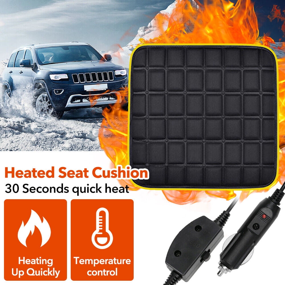 VicTsing Car Heated Seat Cushion, 12V Cigarette Lighter/5V USB Car Seat