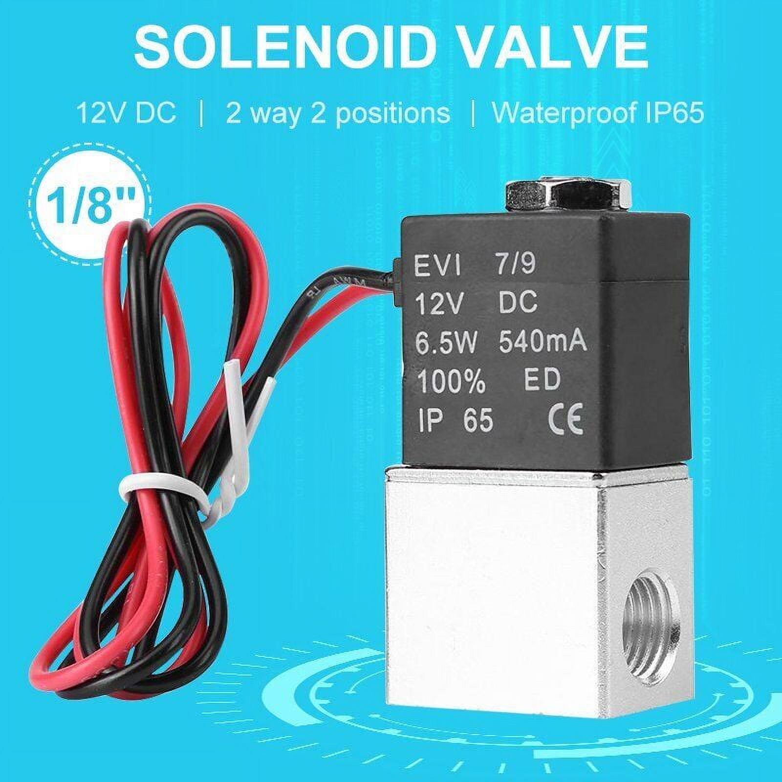 VicTsing DC 12V 1/8" Electric Solenoid Valve Air Gas Water Fuel