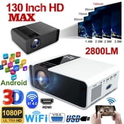 VicTsing Support HD 1080P Mini Projector 2800LM LED Android Projector Video Home Cinema 3D HDMI Movie Game Projector Home Theater