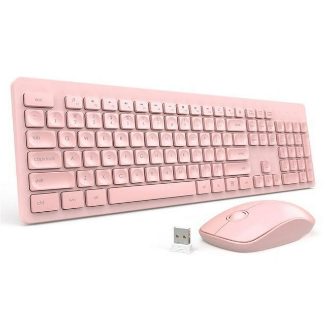 VicTsing Wireless 2.4GHz Keyboard and Mouse Combo, Silent USB Computer