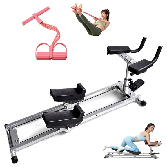 Vicamy Primal Crawl & Spine Twistand Stretch Trainer with Pedal Resistance Band,Full Body Low-Impact Cardio Machine,LCD Display & Phone Holder