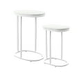 thumbnail image 1 of SEI Furniture Vicanno Terrazzo Outdoor Nesting Tables in White, 1 of 5
