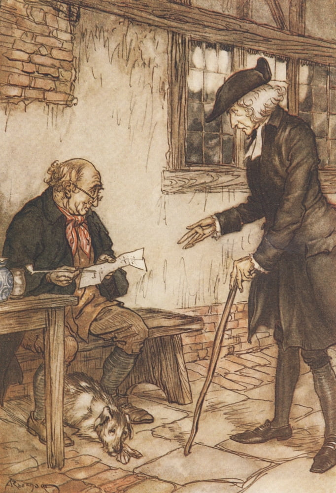 Vicar of Wakefield 1929 Rogue who sold spectacles Canvas Art - A Rackham (24 x 36)