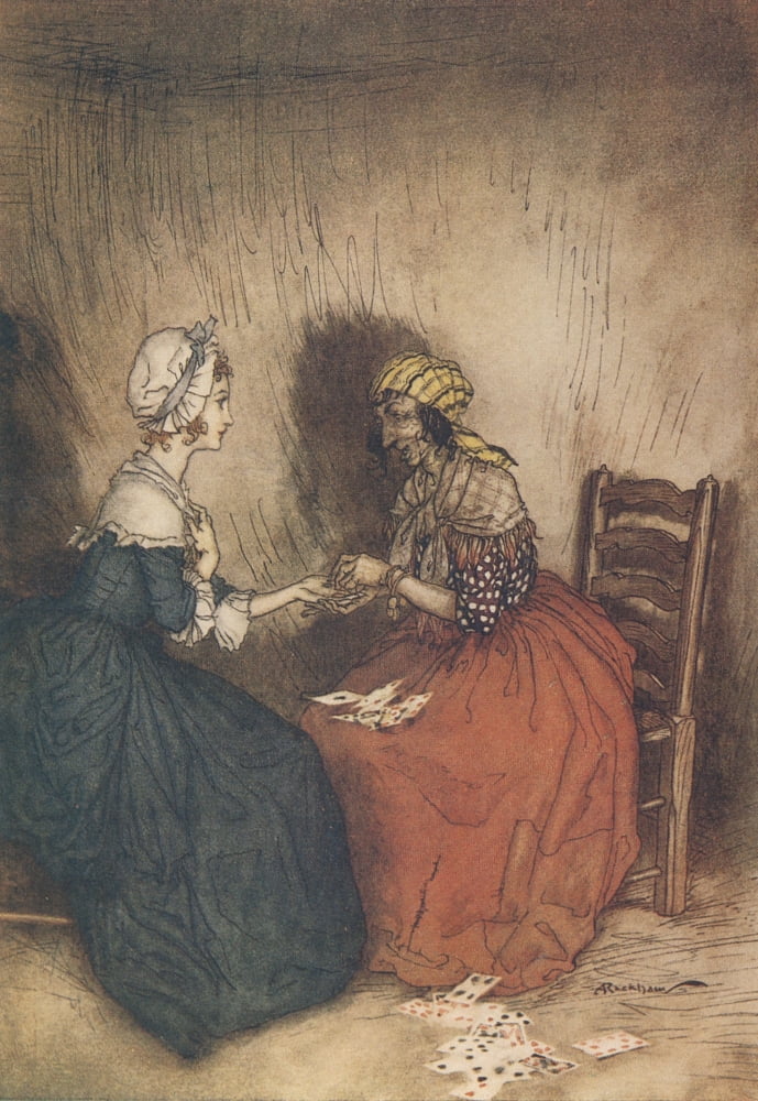 Vicar of Wakefield 1929 With Fortune-teller Canvas Art - A Rackham (18 x 24)