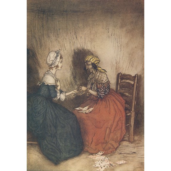 Vicar of Wakefield 1929 With Fortune-teller Poster Print by A. Rackham (24 x 36)