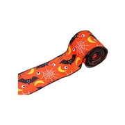 Vicbovo Halloween Print Ribbon Party Dress For Women Creative Festival Party Decoration Ribbon Color Strips DIY Event Wristbands Purple