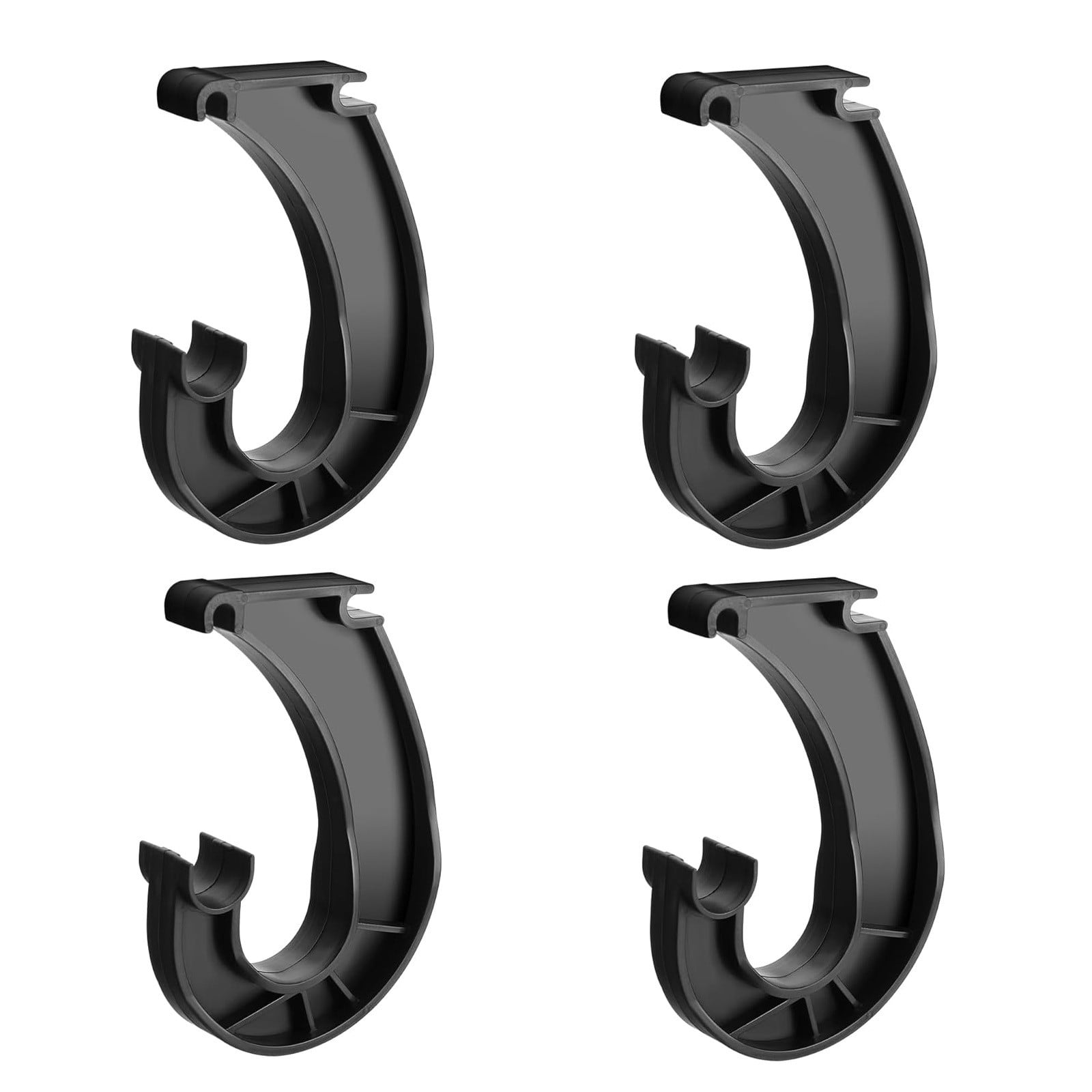 Vicbovo Hanging J Shaped Wardrobe Pole Bracket Multifunctional Folding