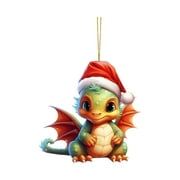 Vicbovo Pendant Decoration Acrylic Cartoon Dinosaur Man Pendant Home Baby Christmas Tree Ornament Airplane Pendant Children's Gift