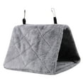 thumbnail image 1 of Viccilley Bird Hammock - Soft Plush Hammock Hanging Cage Tent for Birds Winter Warm Bed Pet Toy(Medium-Grey), 1 of 8