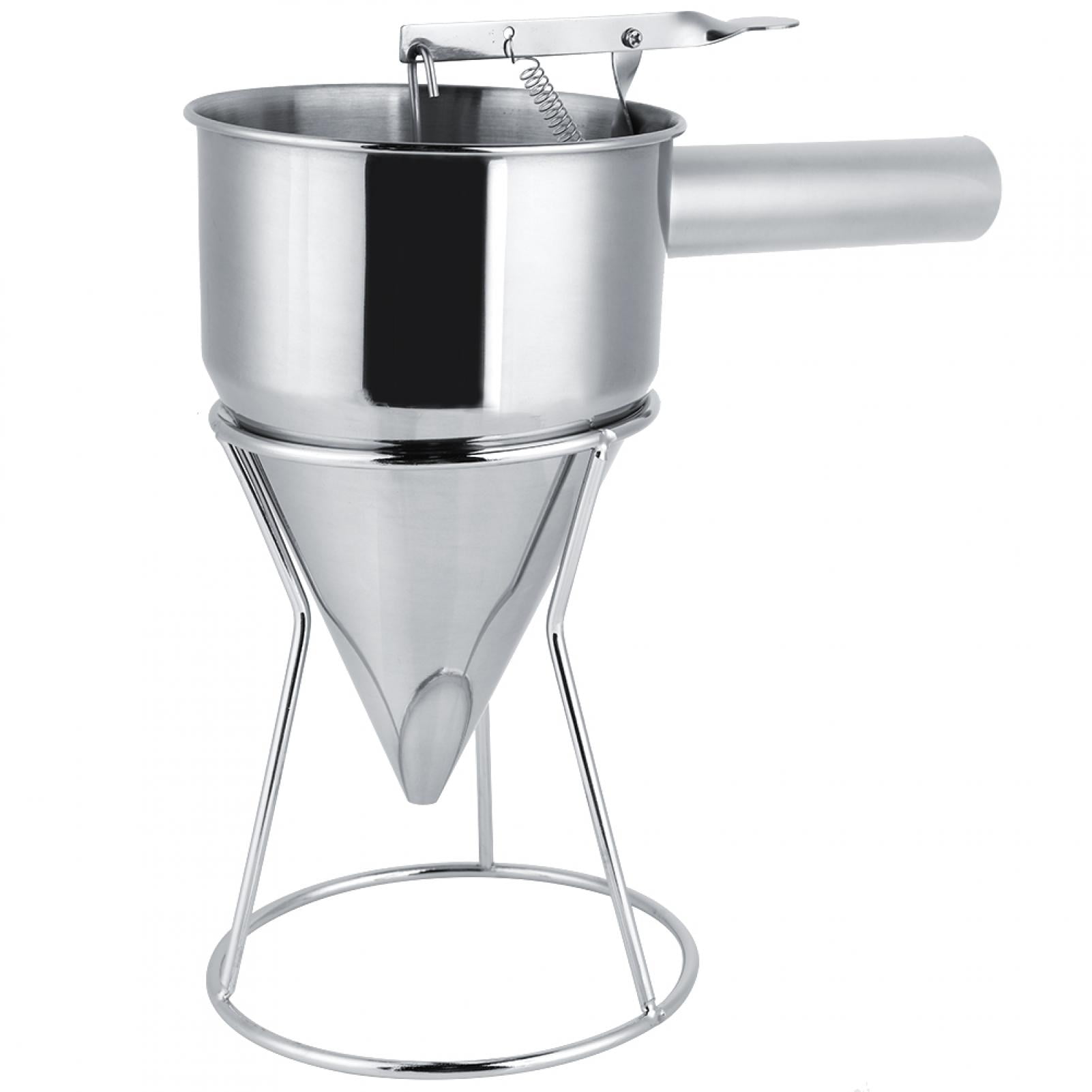 Viccilley Pancake Batter Dispenser Stainless Steel Funnel Dispenser