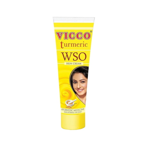 Vicco Turmeric Skin Cream WSO (without sandalwood oil) 60 gm box Pack of 2