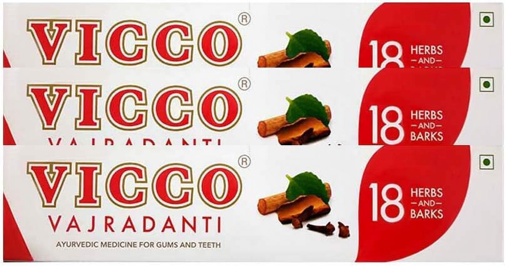 Vicco Vajradanti Toothpaste 200g (Pack of 3)
