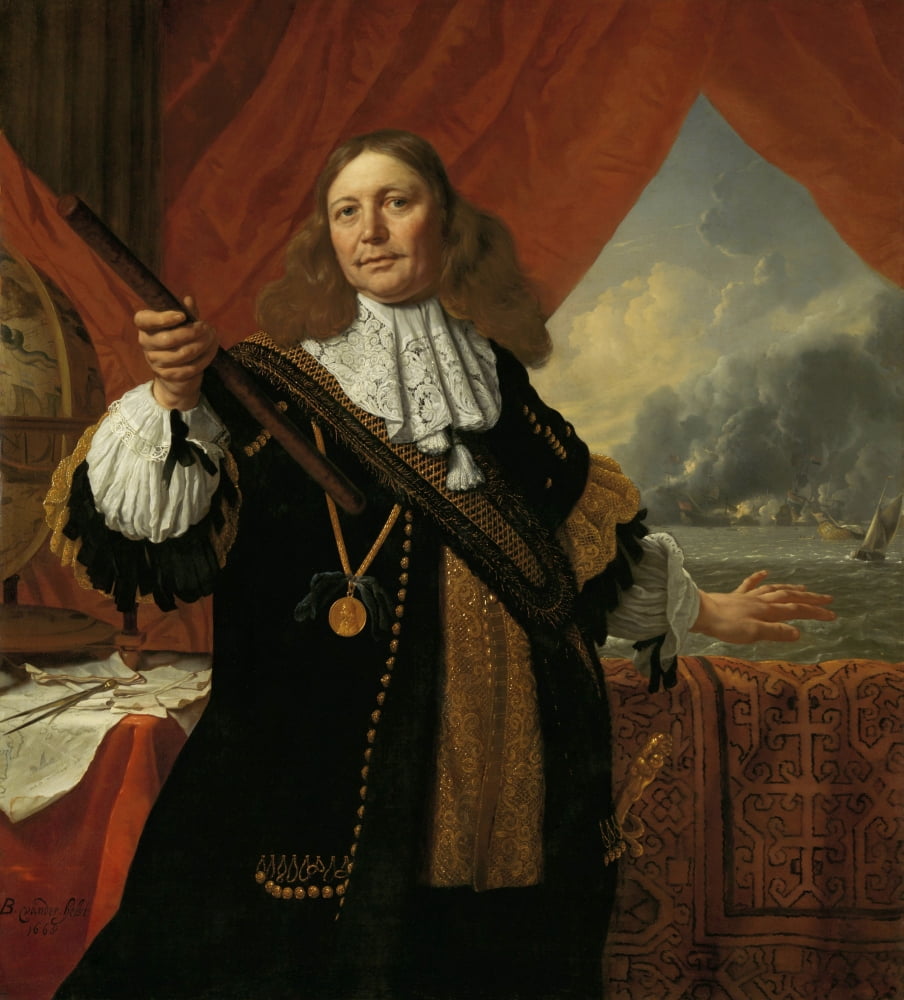 Vice-Admiral Johan De Liefde Canvas Art -  (24 x 36)