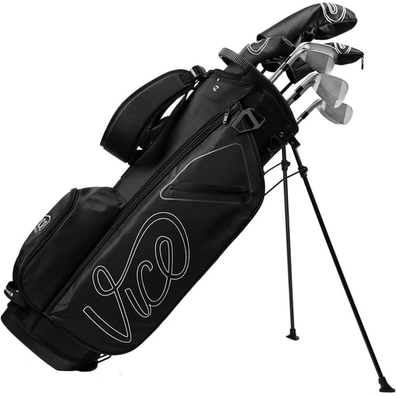 Vice Golf Men's Boost Complete Club Set 10 pc STEEL with Golf Bag (Right Hand)