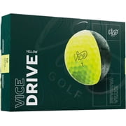 Vice Drive Golf Balls Neon Yellow 12pack