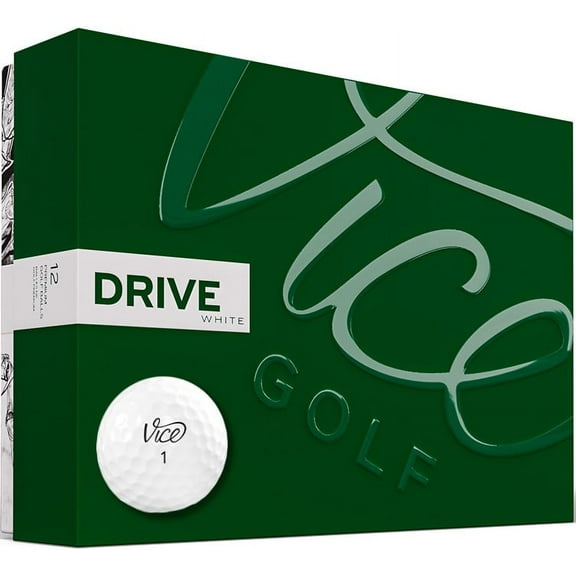 Vice Golf Drive White Golf Ball - 1 Dozen