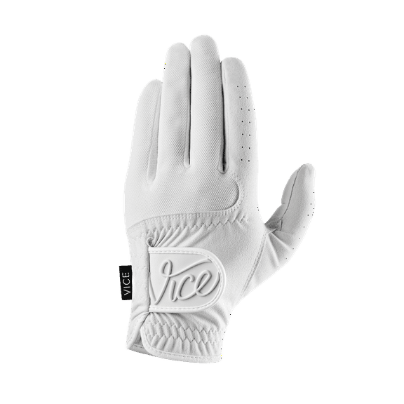 Vice Golf Duro White | Golf Glove | Great Fit and Feel | Left Hand Large