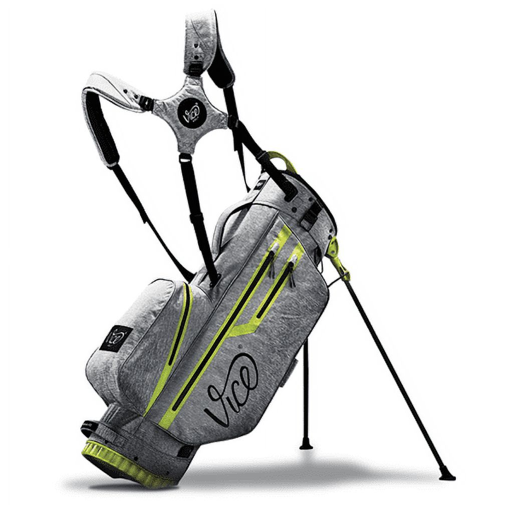 Vice Golf Force Stand Bag - Grey and Neon Lime - image 1 of 11