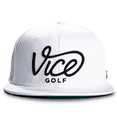 thumbnail image 1 of Vice Golf Hat Crew Cap, White Adjustable Size, 1 of 5