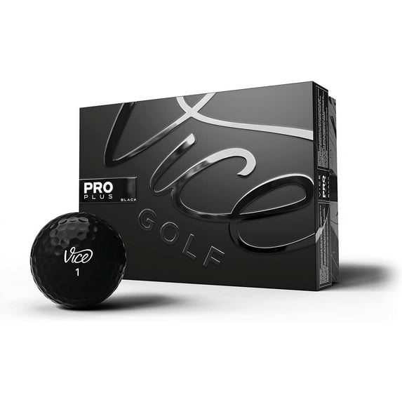 Vice Golf Limited Edition Pro Plus Golf Balls Black
