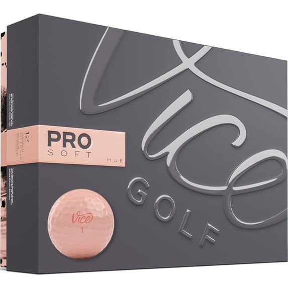 Vice Golf Pro Soft Golf Balls, Peach Parfait, 12pk