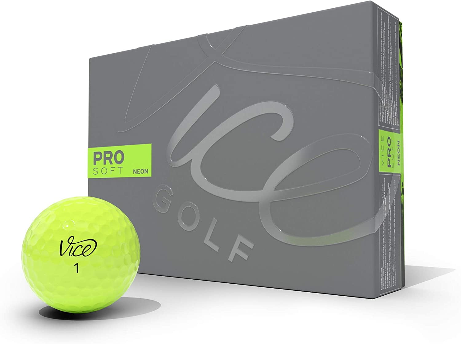 Vice Golf PRO Soft Lime - 12 Golf Balls