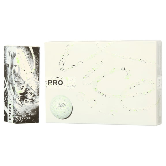 Vice Golf Pro Drip Golf Balls, Lime, 12 Pack