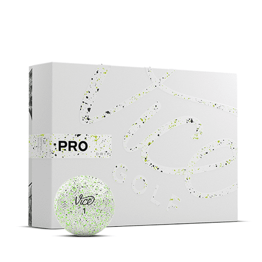Vice Golf Pro Drip Golf Balls, Lime, 12 Pack
