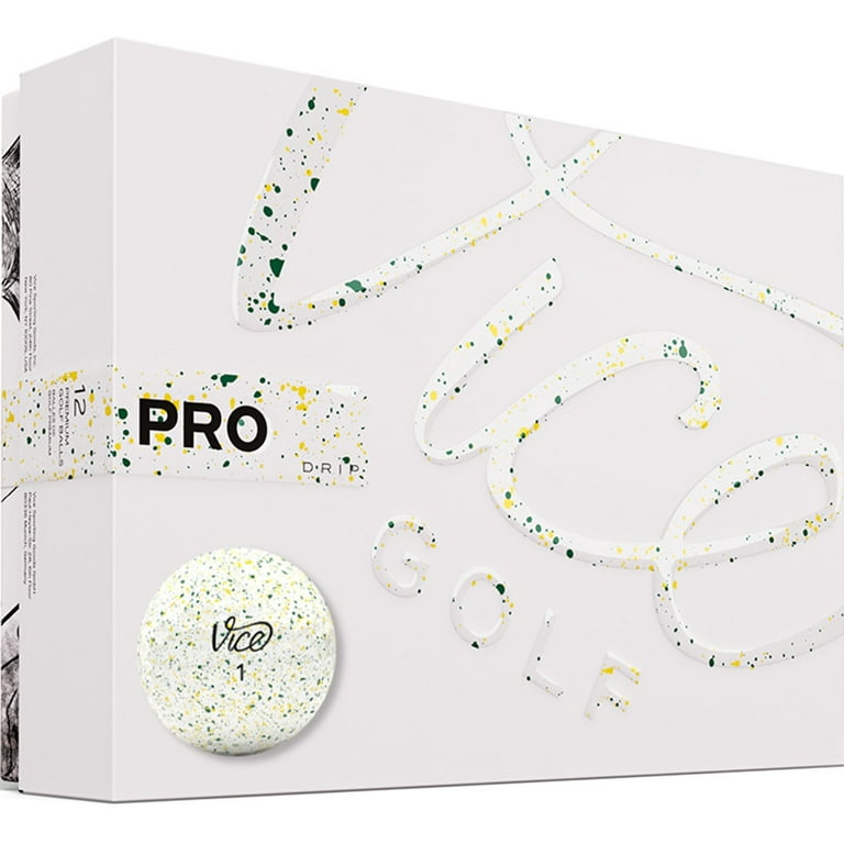 Vice Golf Pro Drip Yellow and Green Golf Balls, 1 Dozen - Walmart.com